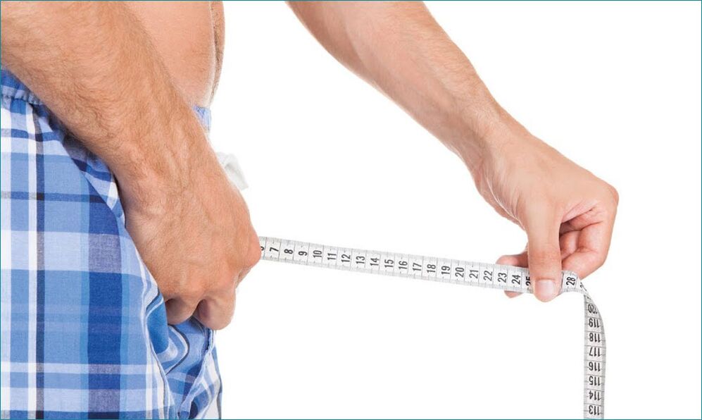 Măsurarea lungimii penisului după mărire