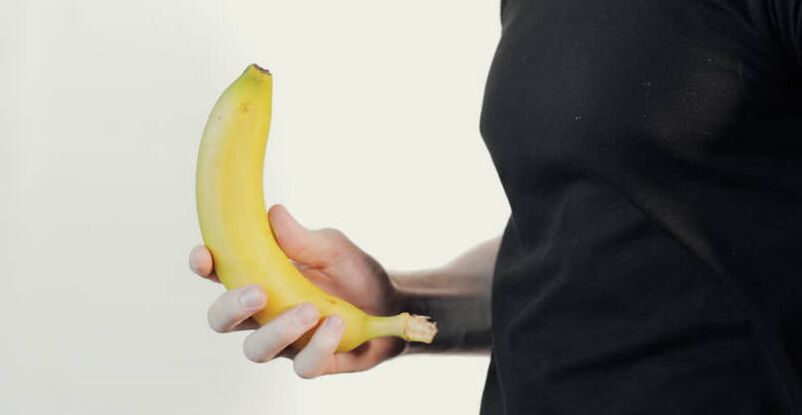 masaj pentru marirea penisului folosind exemplul unei banane